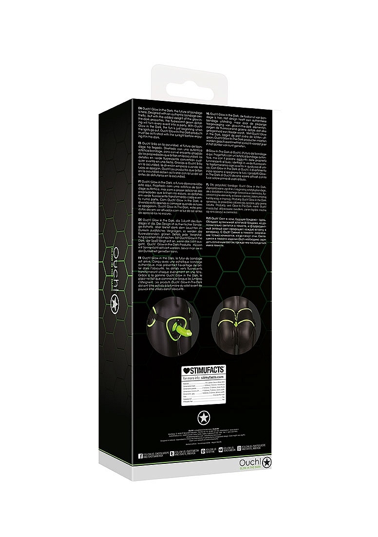 Strap-On Harness Glow in the Dark 15 cm – Playful & Bold