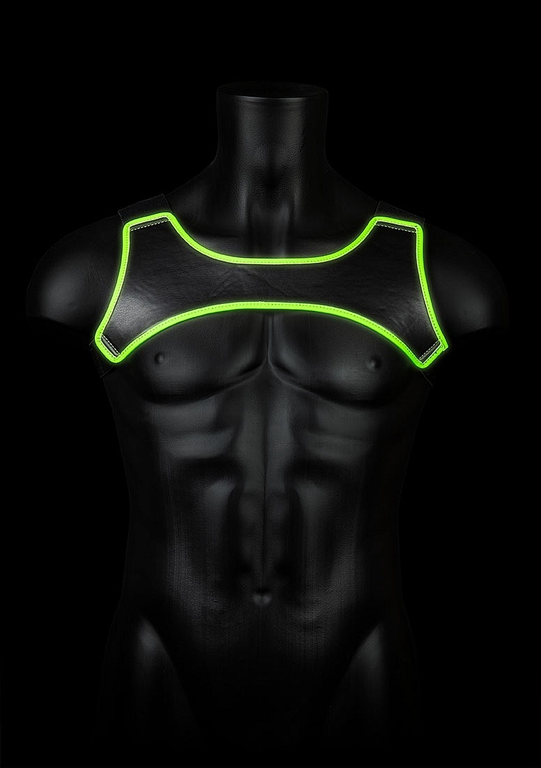 Ouch! Glow in the Dark Neopreen Harnas – Bondage met Licht