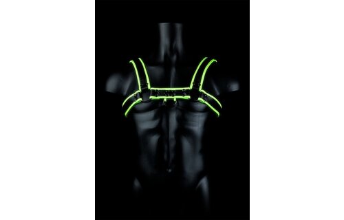 Borst Bulldog Harnas Glow - Verstelbaar & Glow In The Dark