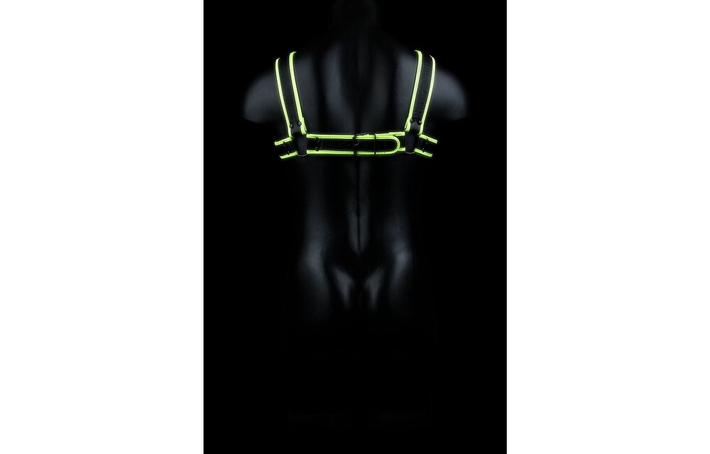 Chest Bulldog Harness Glow - Adjustable & Glow In The Dark
