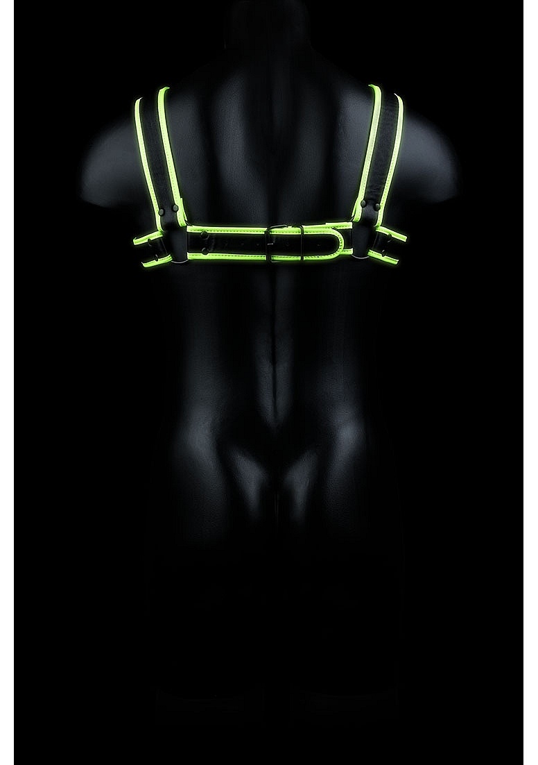 Brust-Bulldog-Harness Glow – Verstellbar & Glow In The Dark