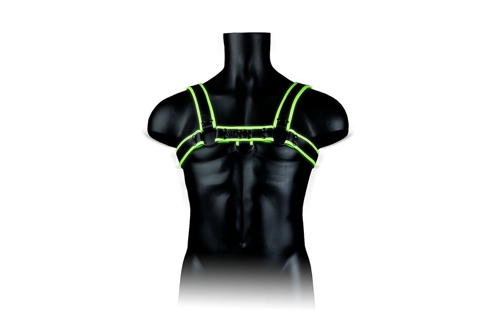 Borst Bulldog Harnas Glow - Verstelbaar & Glow In The Dark