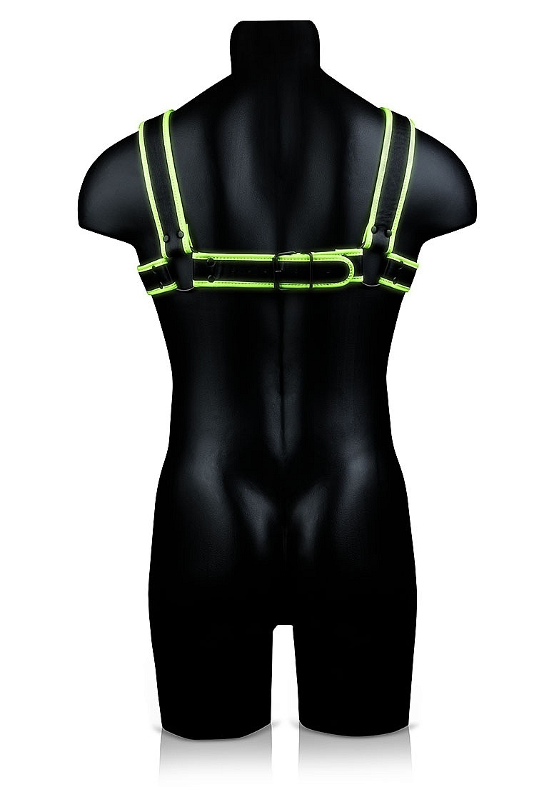 Brust-Bulldog-Harness Glow – Verstellbar & Glow In The Dark