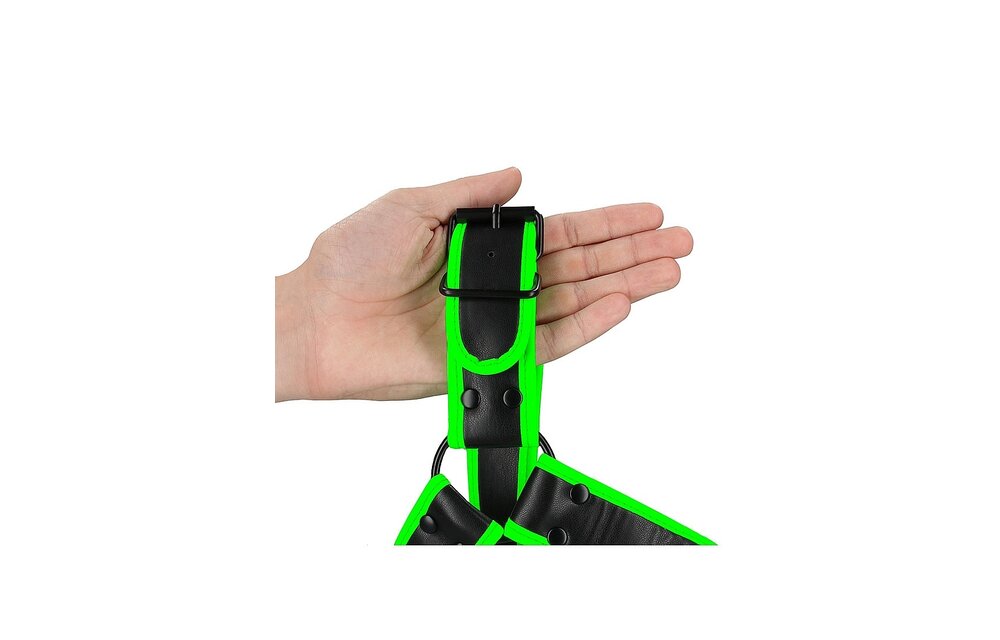 Borst Bulldog Harnas Glow - Verstelbaar & Glow In The Dark