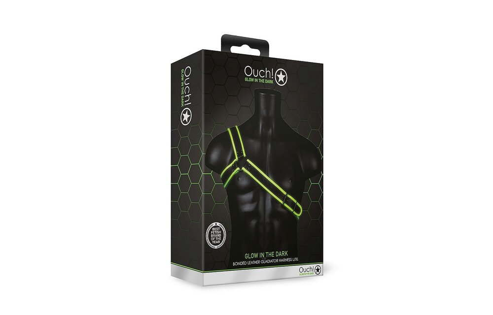 Gladiator Harnas Glow in the Dark – Stoer & Fluorescerend