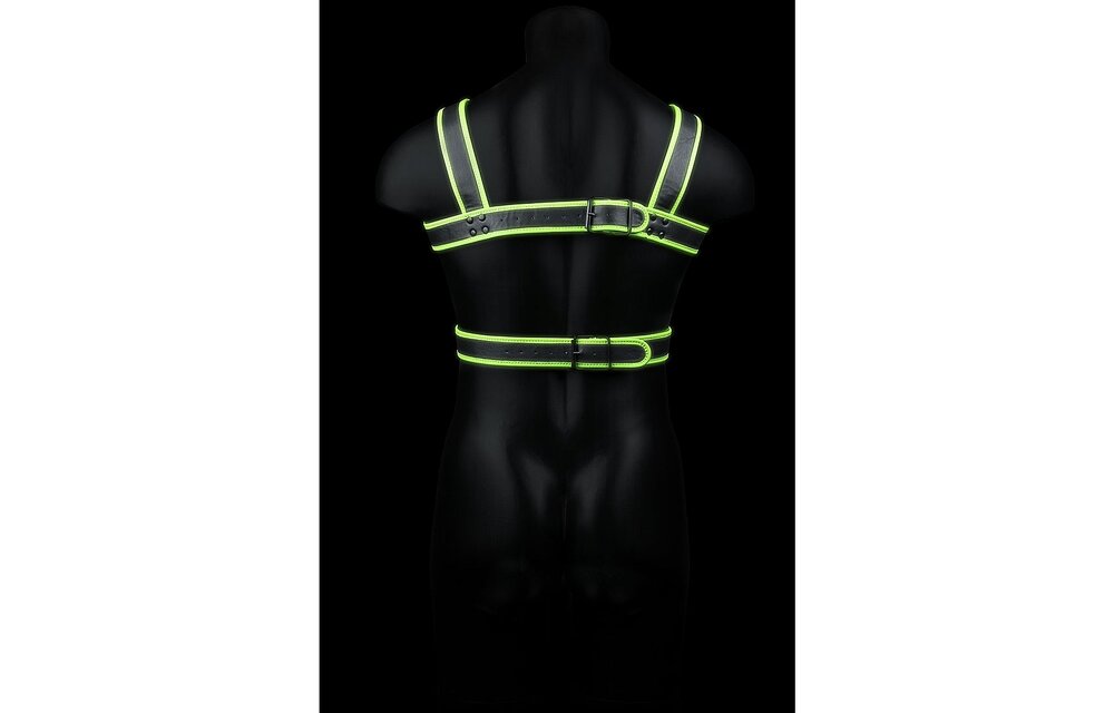 Body Armour Glow In The Dark | Ouch! Bondage Harness Green