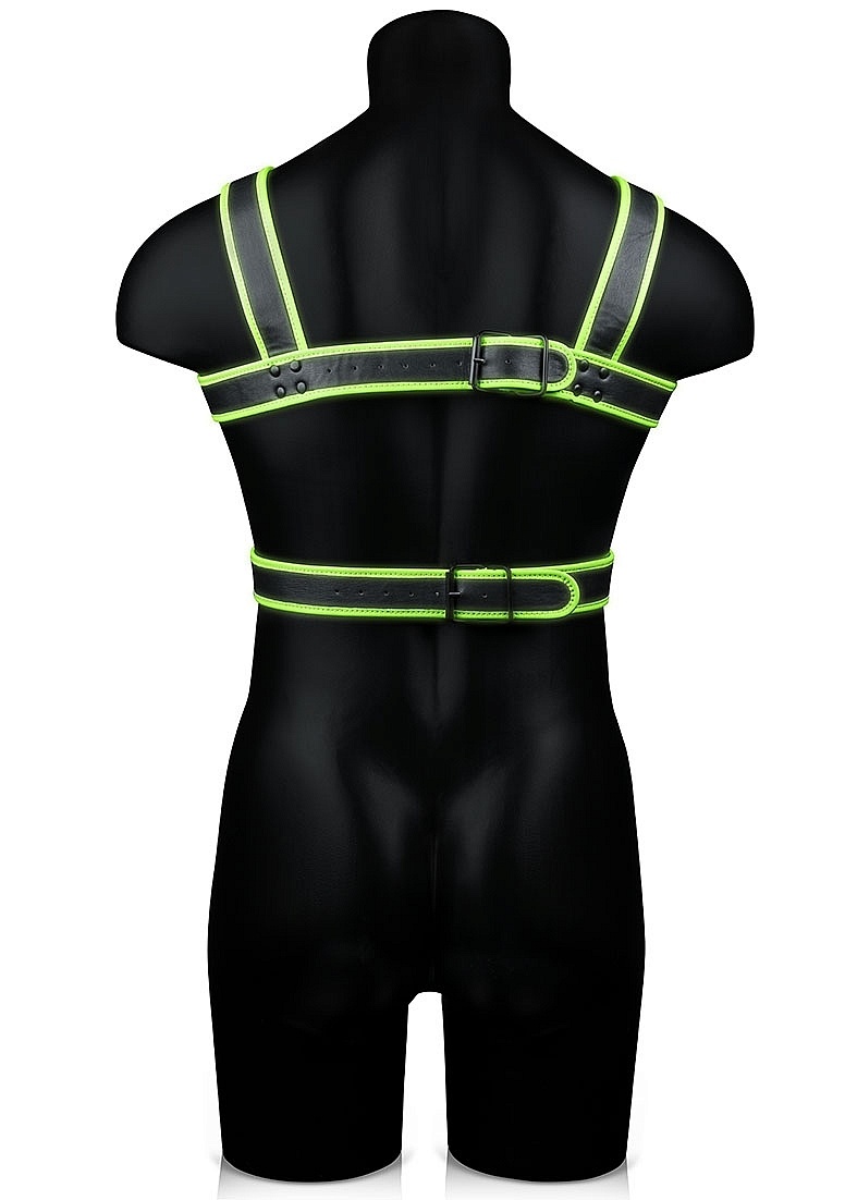 Body Armour Glow In The Dark | Ouch! Bondage Harness Green