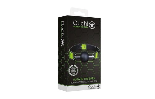 Solid Glow In The Dark Ball Gag – Playful & Eye-Catching!