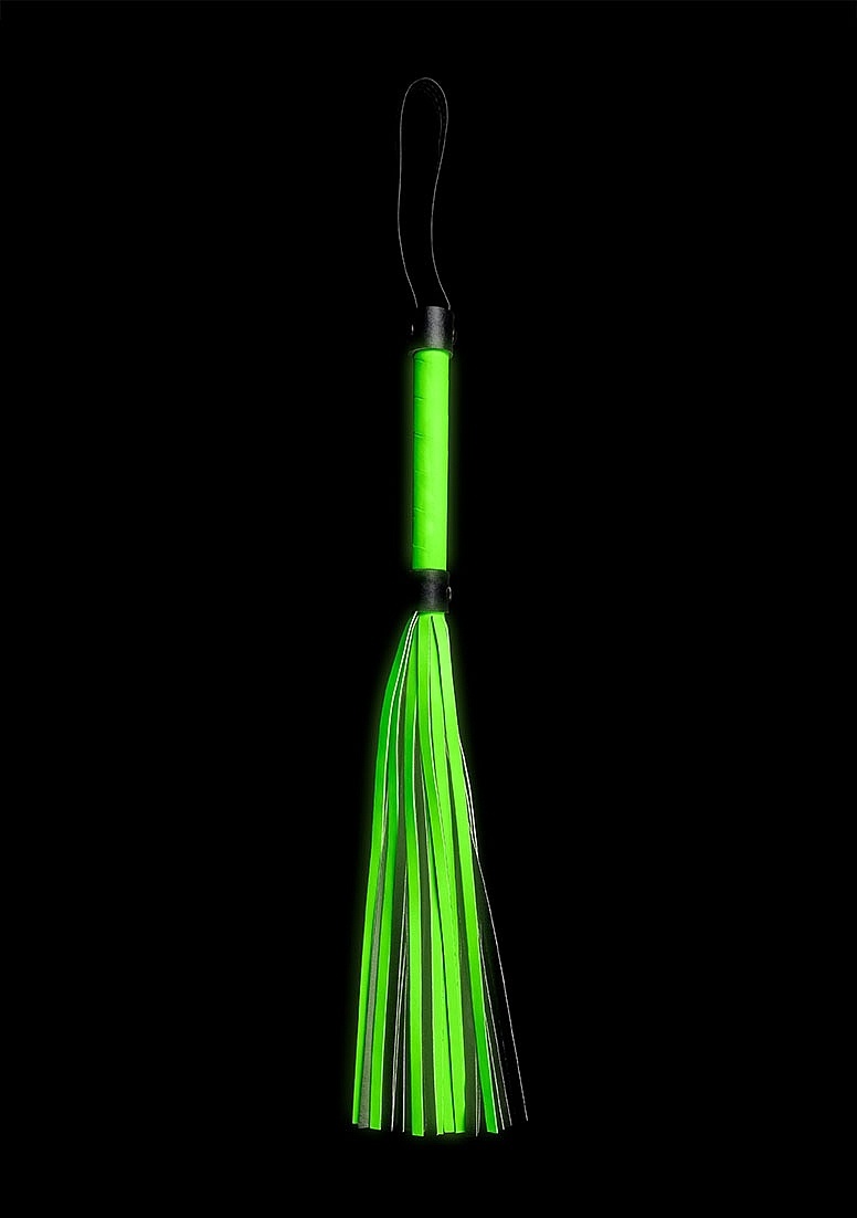 Flogger Glow In The Dark | Ouch! Bondage Accessoire Groen