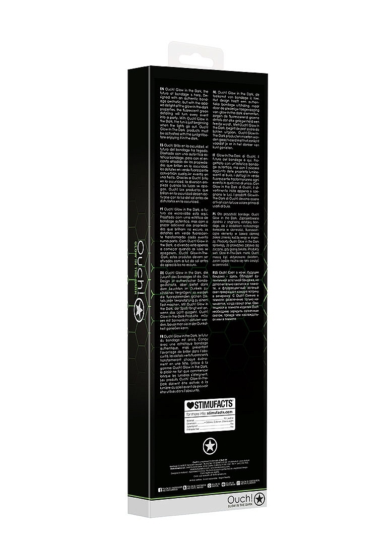 Flogger Glow In The Dark | Ouch! Bondage Accessoire Groen