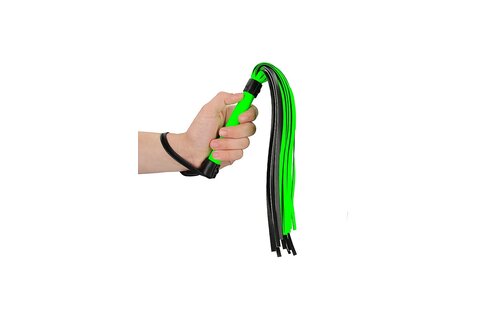 Flogger Glow In The Dark | Ouch! Bondage Accessoire Groen