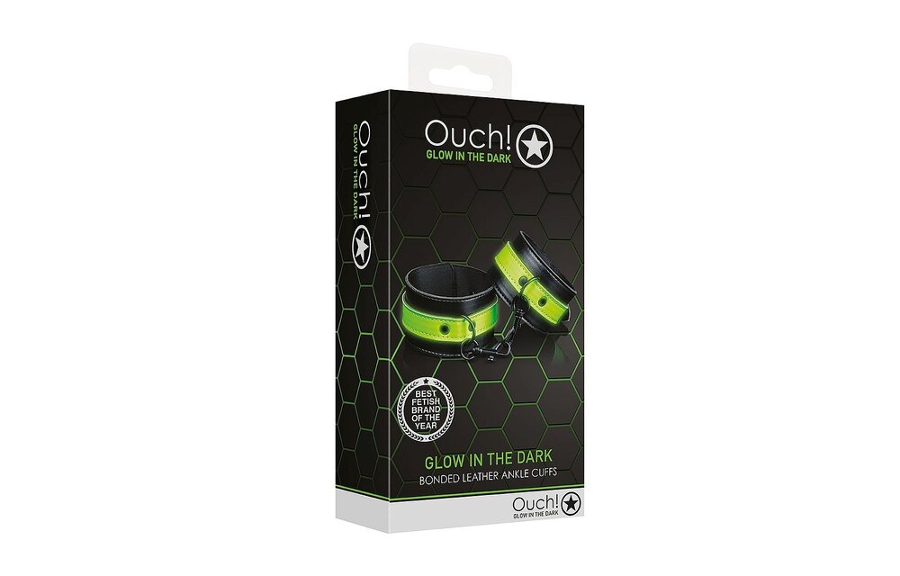 Ankle Cuffs Glow In The Dark | Ouch! Bondage With A Twist