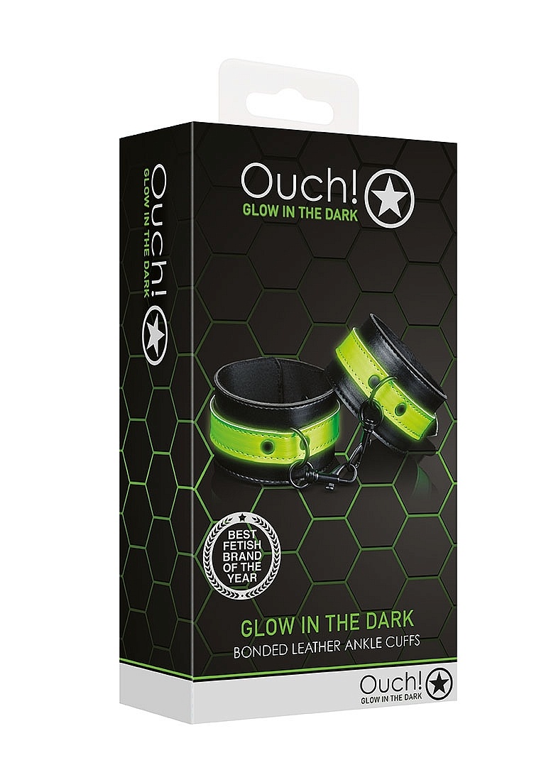 Ankle Cuffs Glow In The Dark | Ouch! Bondage With A Twist