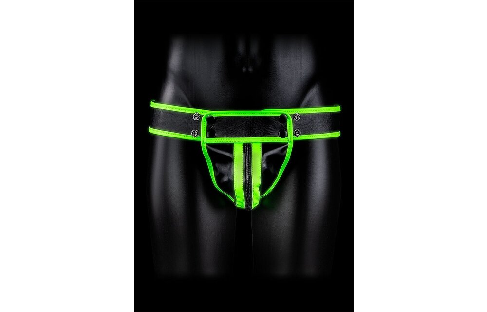 Striped Ouch! Glow in the Dark Jockstrap – Bondage Style