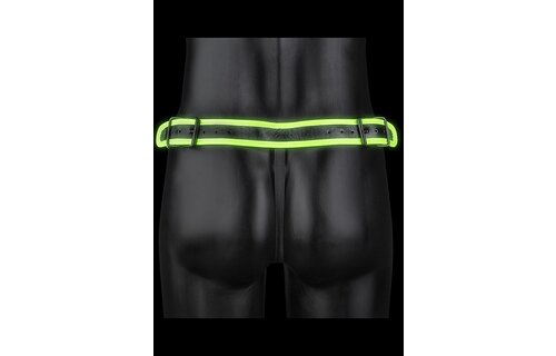 Gestreifter Ouch! Glow in the Dark Jockstrap – Bondage-Stil