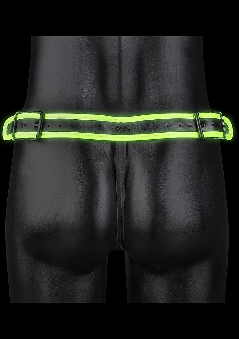 Gestreifter Ouch! Glow in the Dark Jockstrap – Bondage-Stil