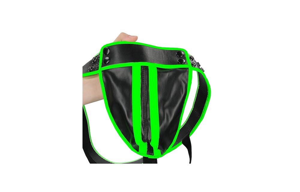 Striped Ouch! Glow in the Dark Jockstrap – Bondage Style