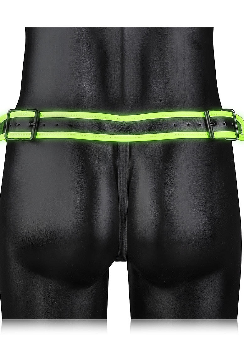 Gestreifter Ouch! Glow in the Dark Jockstrap – Bondage-Stil