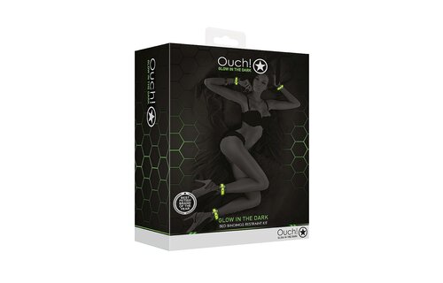 Bed Restraint Set Glow In The Dark - Playful & Safe