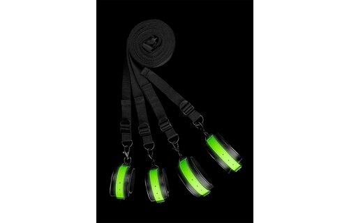 Bed Restraint Set Glow In The Dark - Playful & Safe