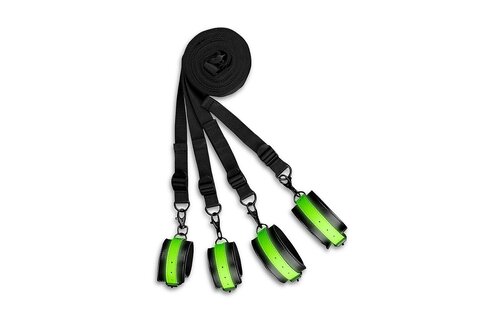 Bed Restraint Set Glow In The Dark - Playful & Safe