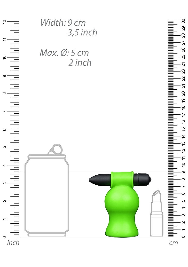 Vibrierender Kopf-Masturbator Glow in the Dark – Ouch! Shots