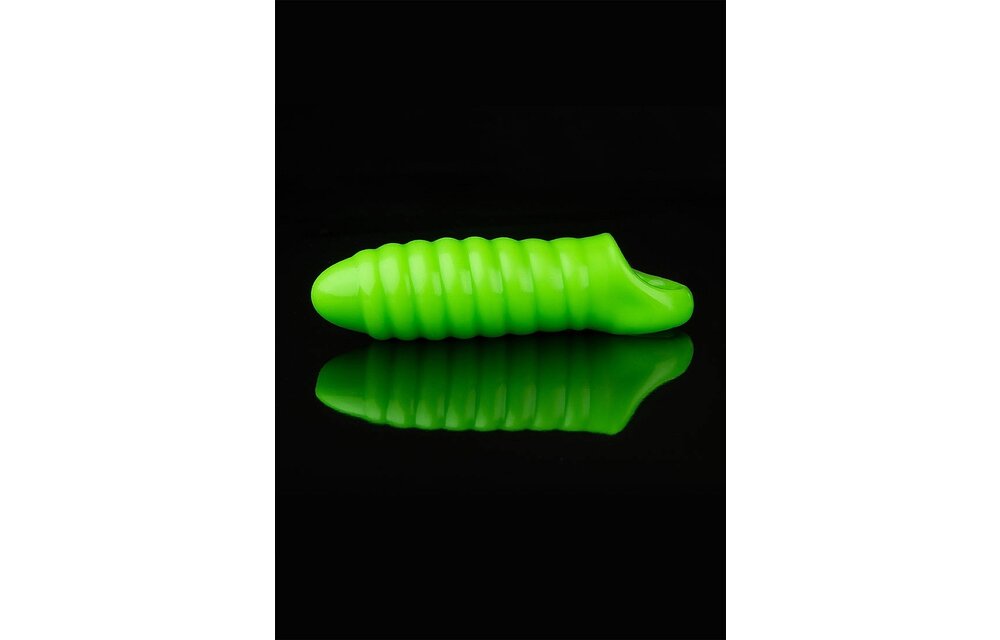 Swirl dikke rekbare penishoes Glow in the Dark – Extra lengte