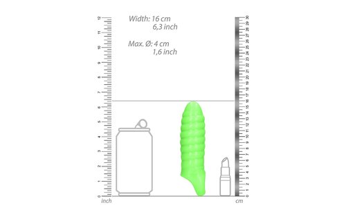 Swirl Dikke Rekbare Penis Sleeve