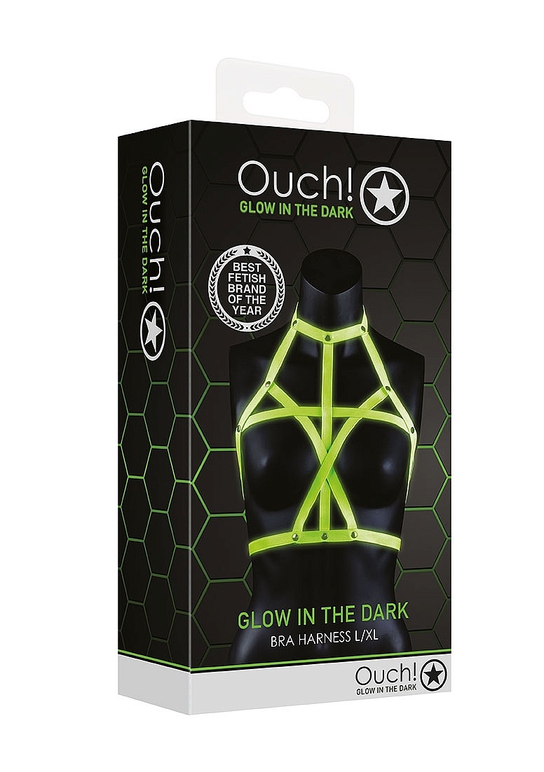 BH-Harnisch Glow In The Dark | Ouch! Sexy Bondage L/XL