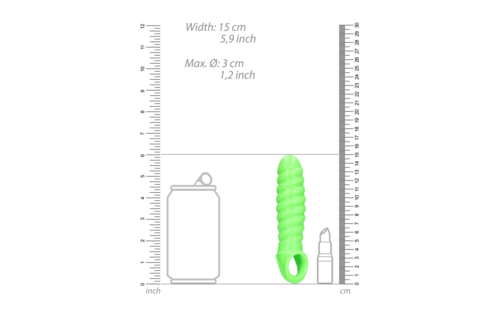 Swirl Glow in the Dark Penis Sleeve – Stylish Bondage Flair