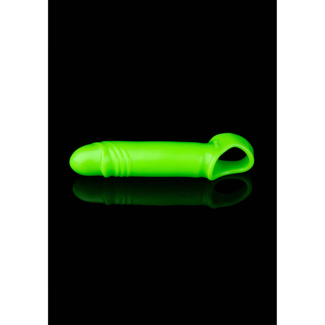 Gladde, Rekbare Glow in the Dark Penis Sleeve – Ouch!