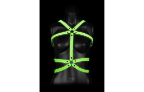 Körperharnais Glow In The Dark – Sexy, verstellbar & grün