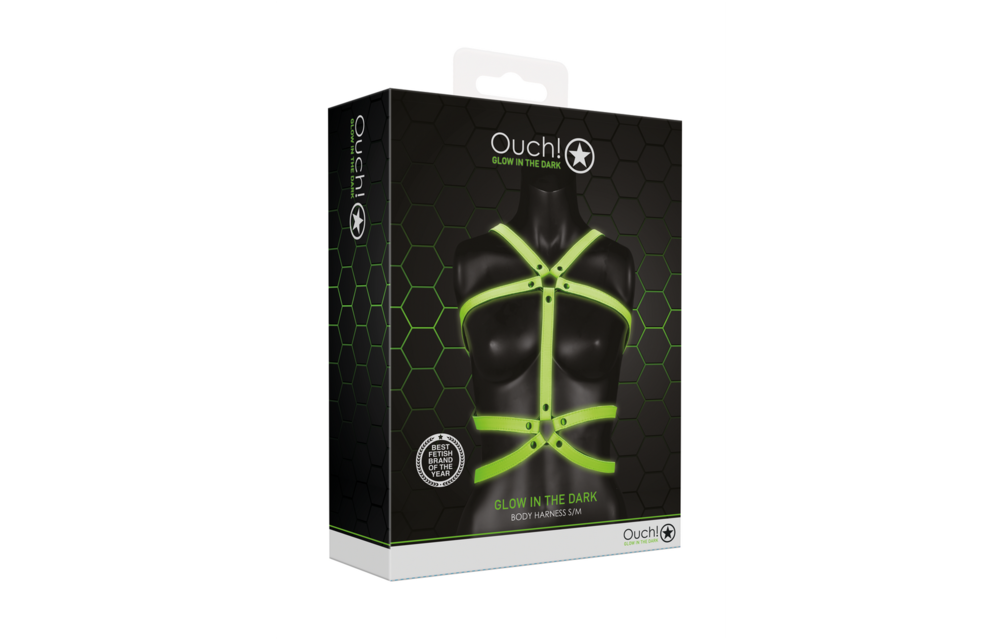 Lichaamsharnas Glow In The Dark – Sexy, Verstelbaar & Groen