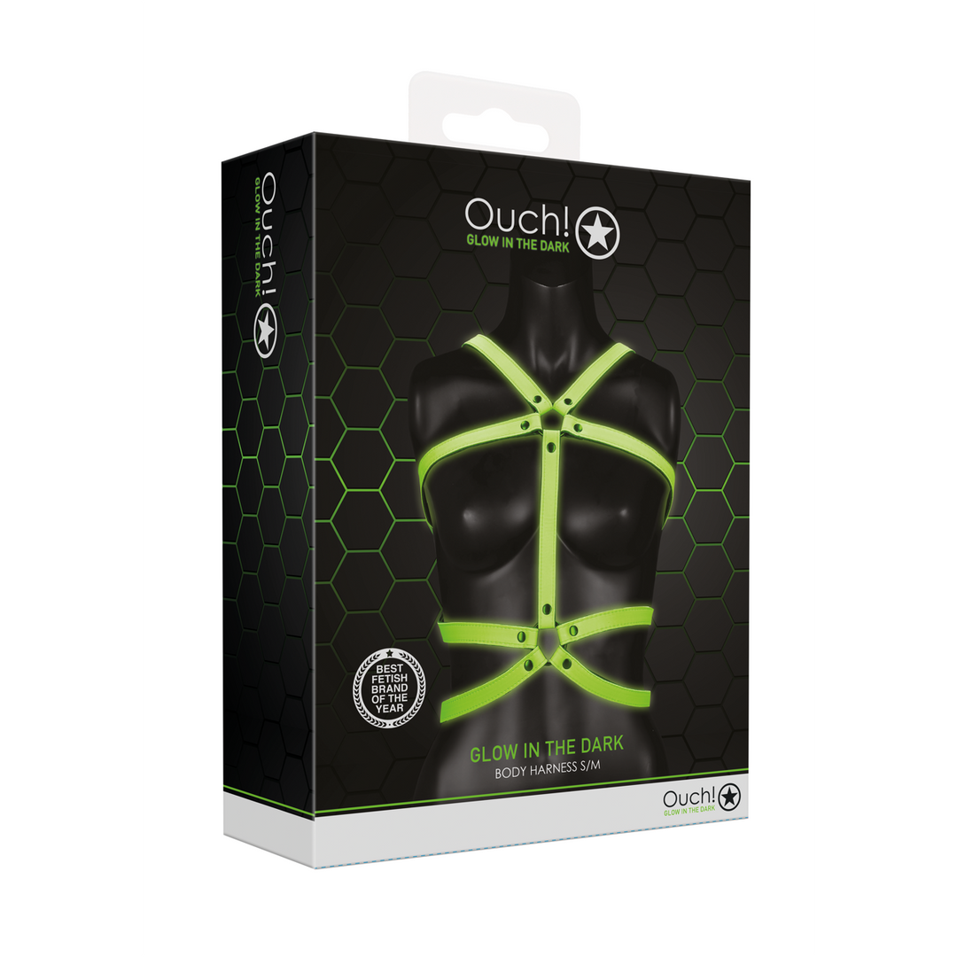 Lichaamsharnas Glow In The Dark – Sexy, Verstelbaar & Groen