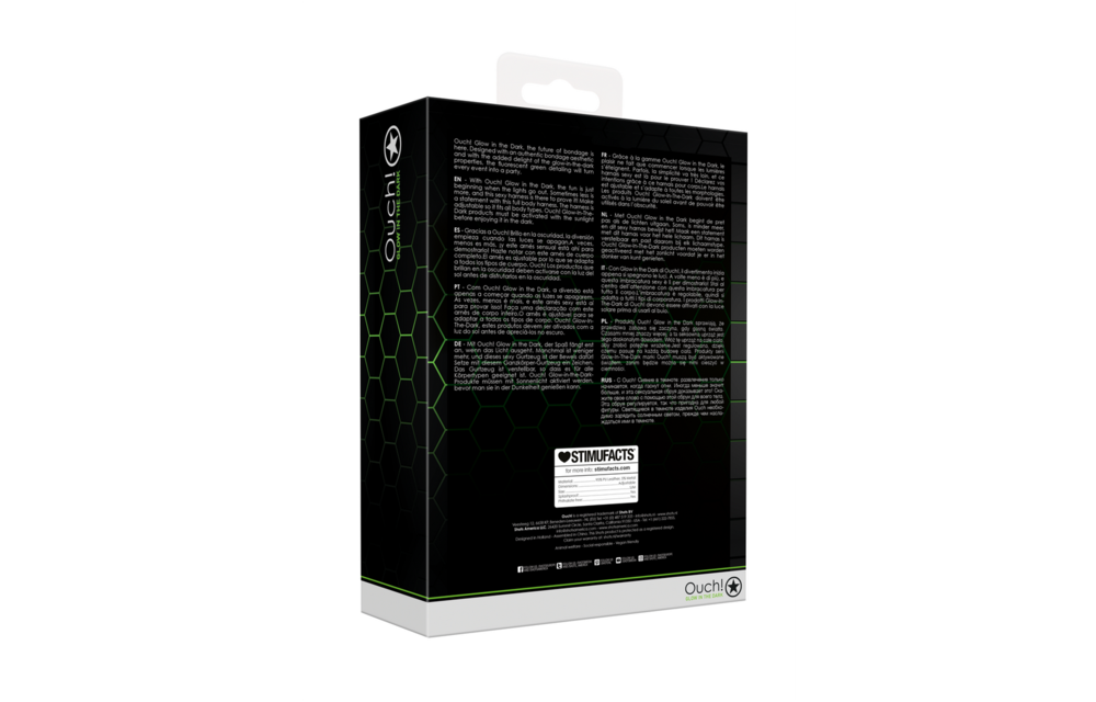 Lichaamsharnas Glow In The Dark – Sexy, Verstelbaar & Groen