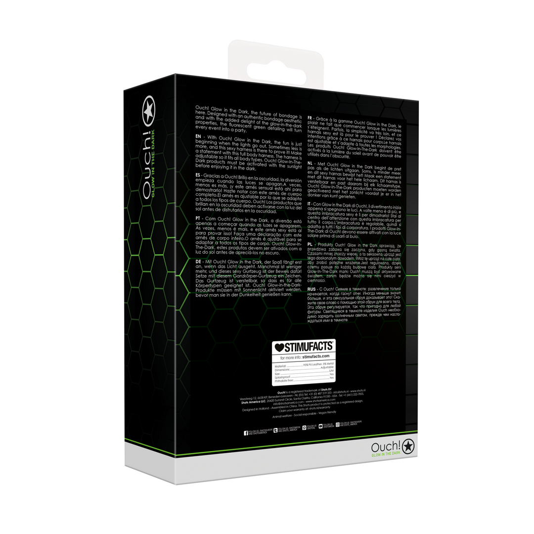 Lichaamsharnas Glow In The Dark – Sexy, Verstelbaar & Groen