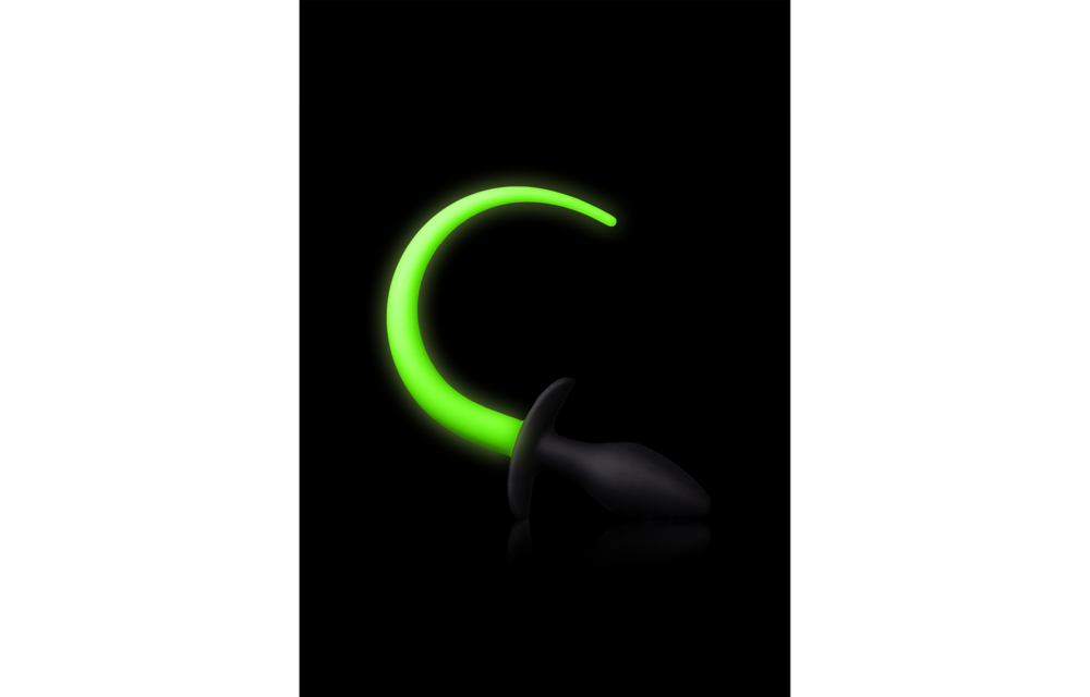 Puppy Tail Plug Glow in the Dark - Playful & Cool!