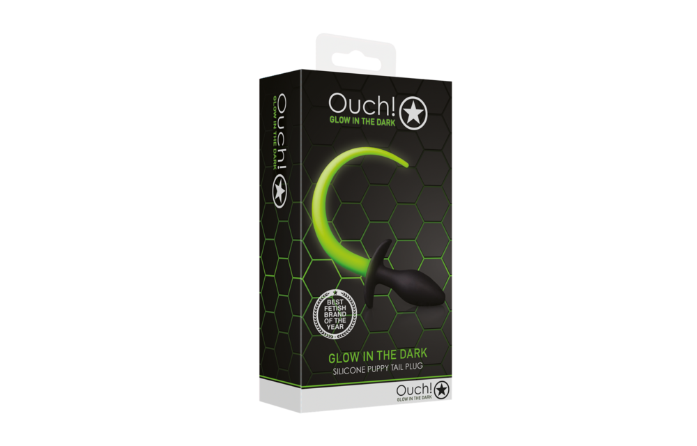 Puppy Staart Plug Glow in the Dark - Speels & Stoer!