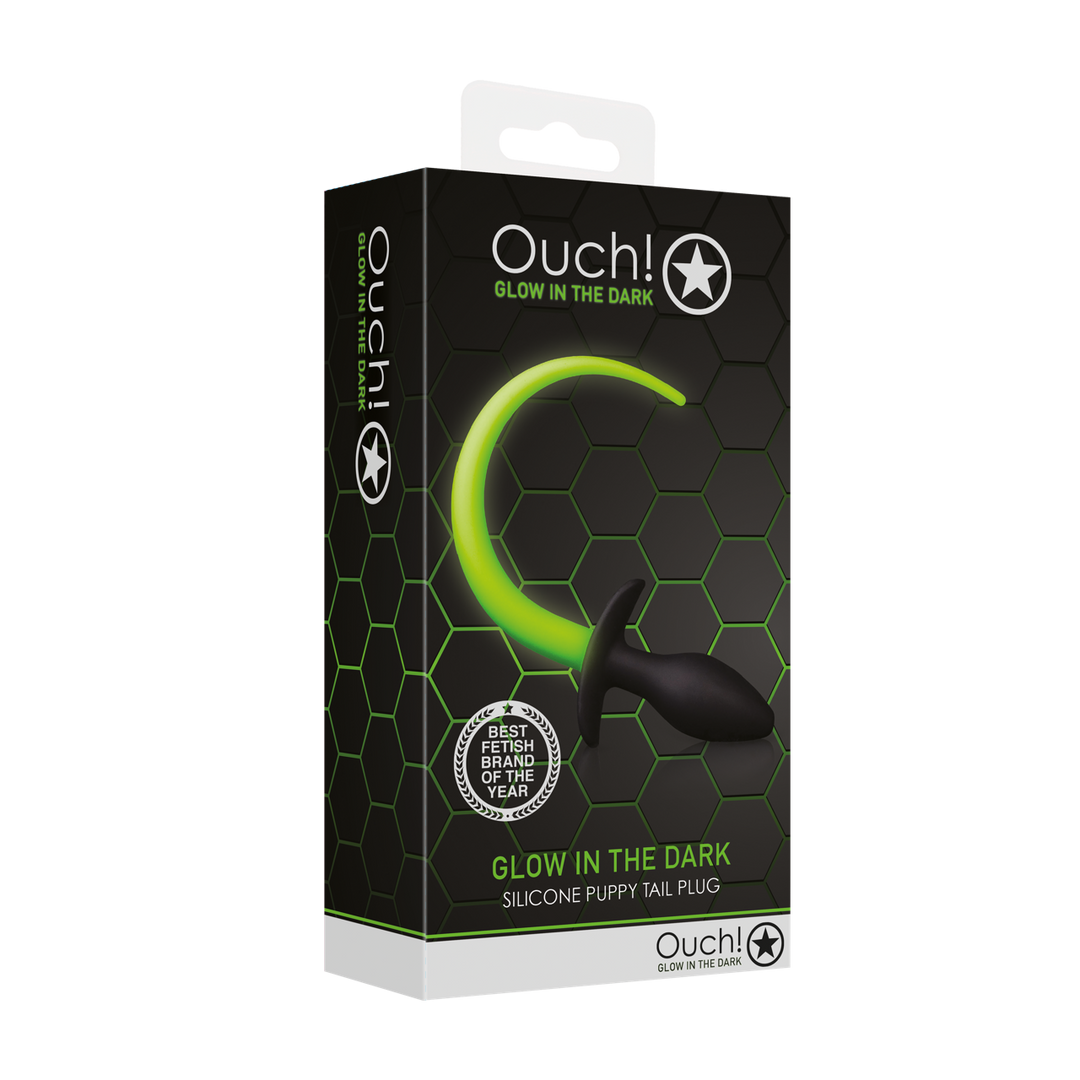 Puppy Staart Plug Glow in the Dark - Speels & Stoer!