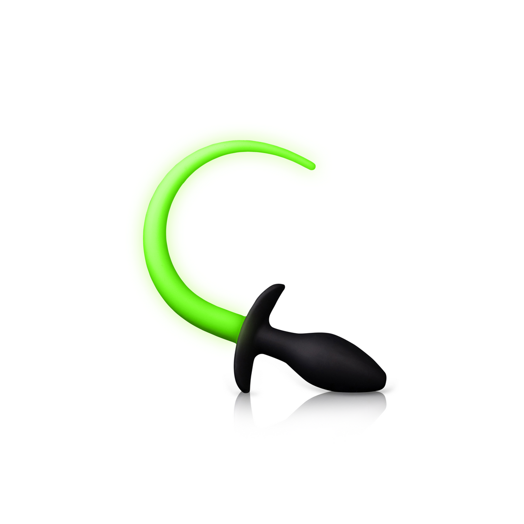 Puppy Tail Plug Glow in the Dark - Playful & Cool!