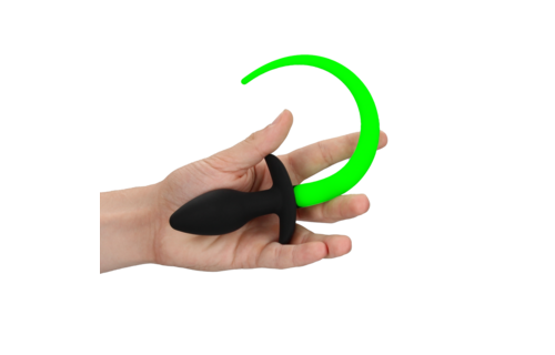 Puppy Tail Plug Glow in the Dark - Playful & Cool!