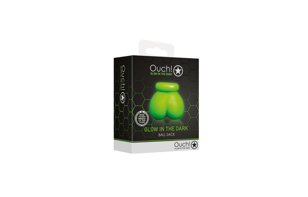 Ouch! Glow in the Dark Balltasche – Bondage mit Twist