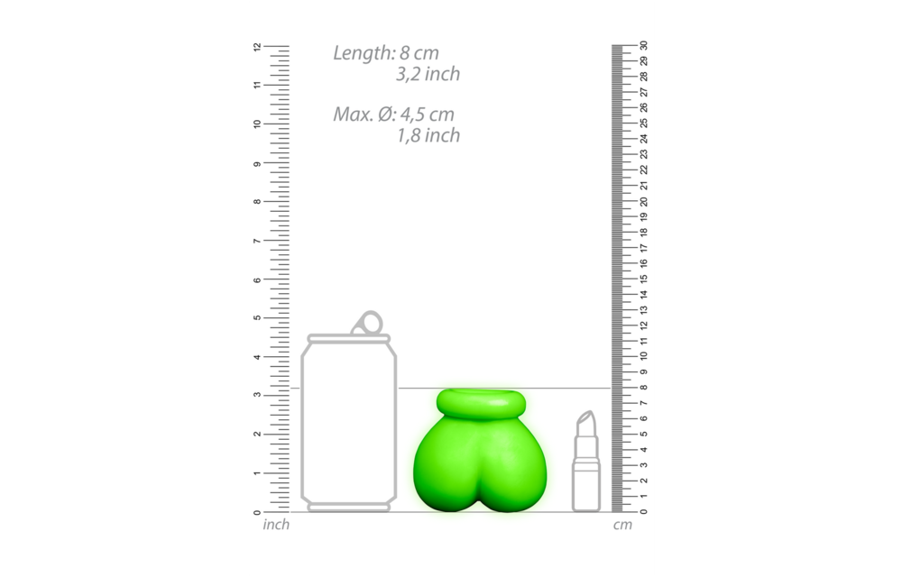 Ouch! Glow in the Dark Ballentasje – Bondage met Twist