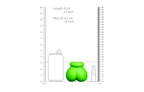 Ouch! Glow in the Dark Balltasche – Bondage mit Twist