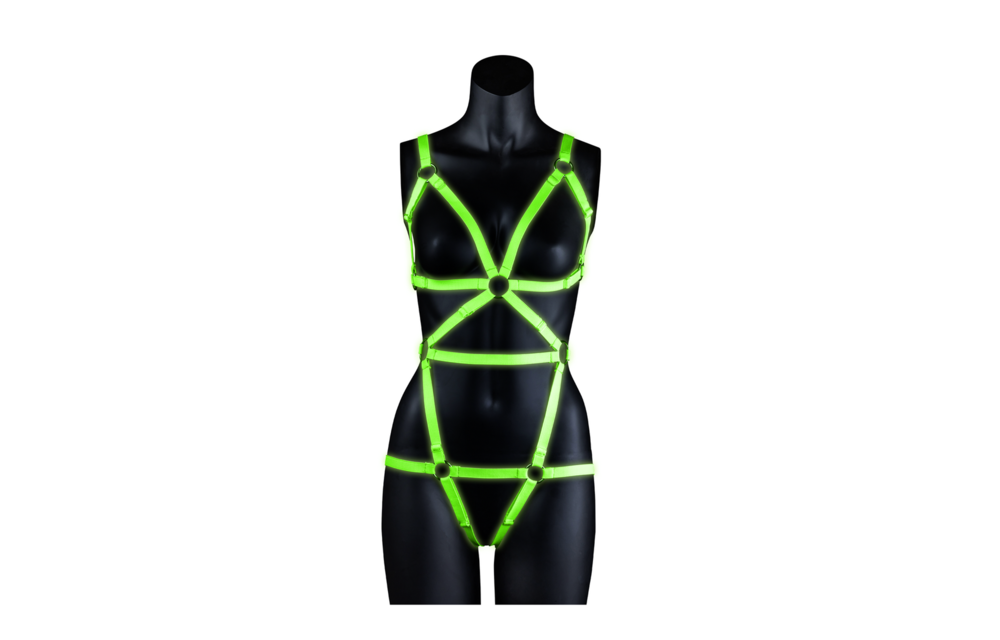 Sexy Glow-in-the-Dark-Harness | Körperbedeckend & verstellbar