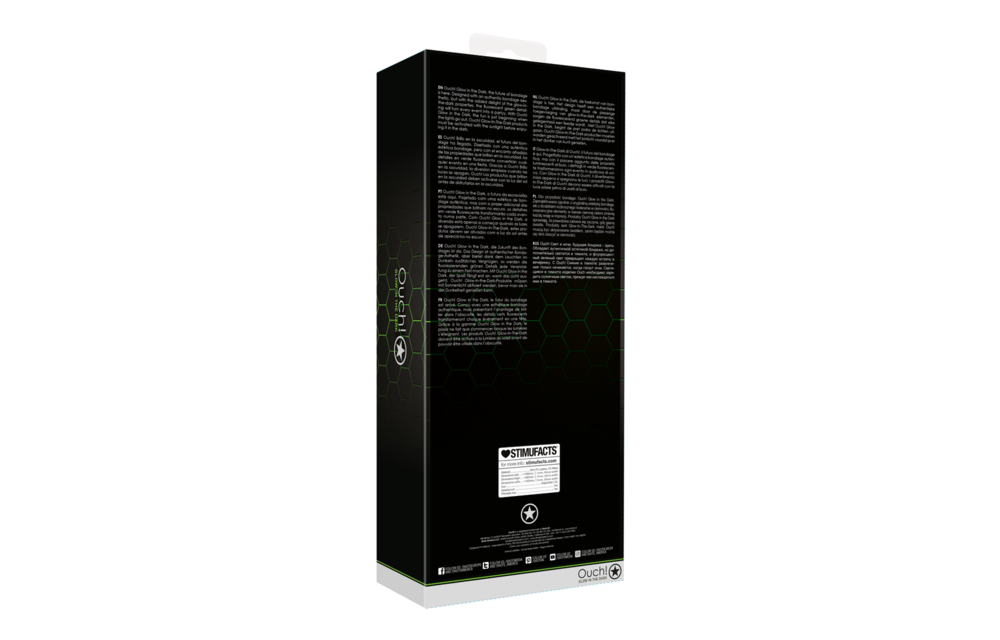 Thigh Cuffs With Strap & Handcuffs Glow In The Dark Green