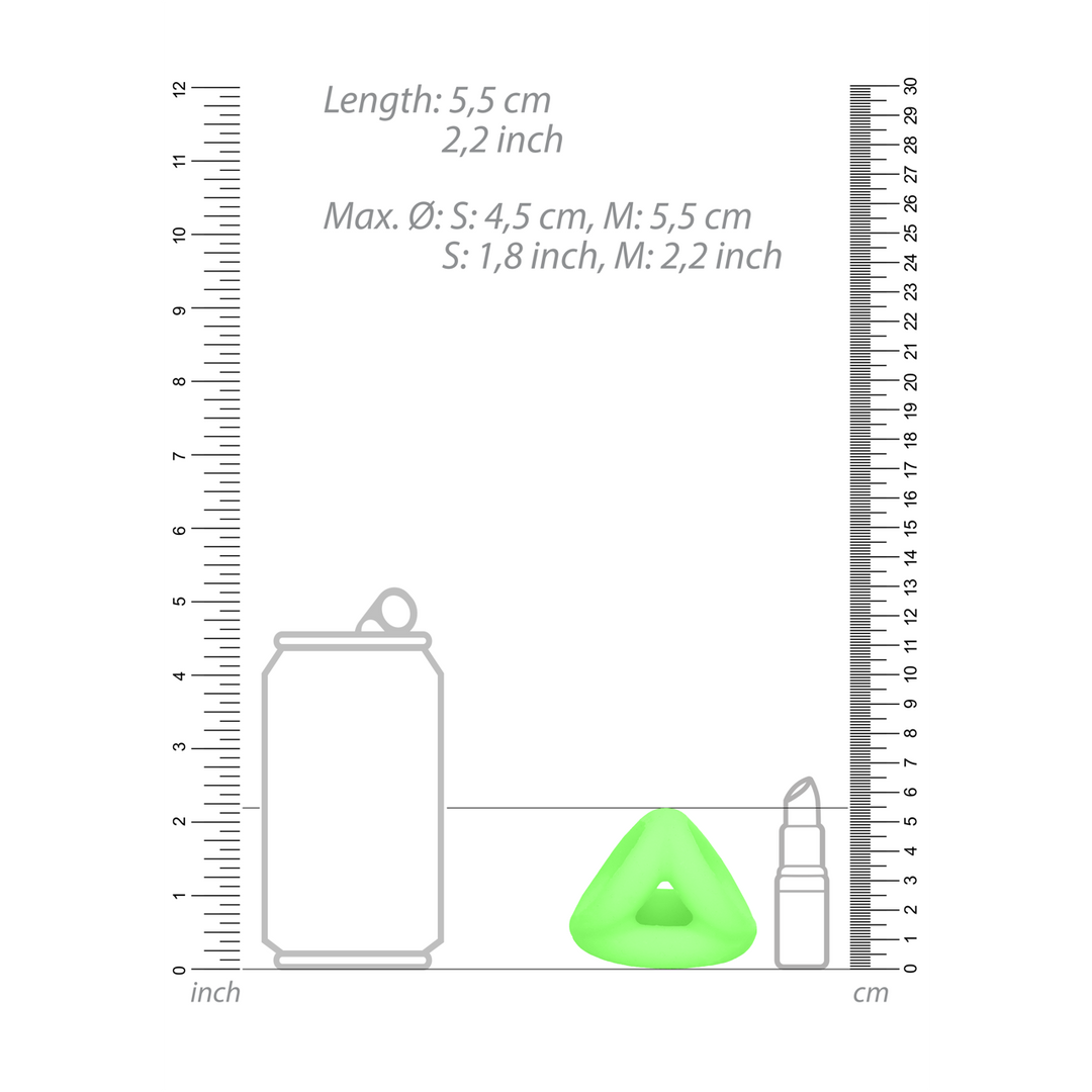 Cockring Ball Strap Glow Groen – Stevige Erecties & Fun