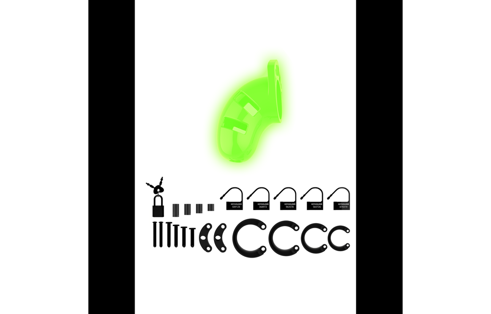Ouch! Glow in the Dark Chastity Cage – Exciting & Fluorescent