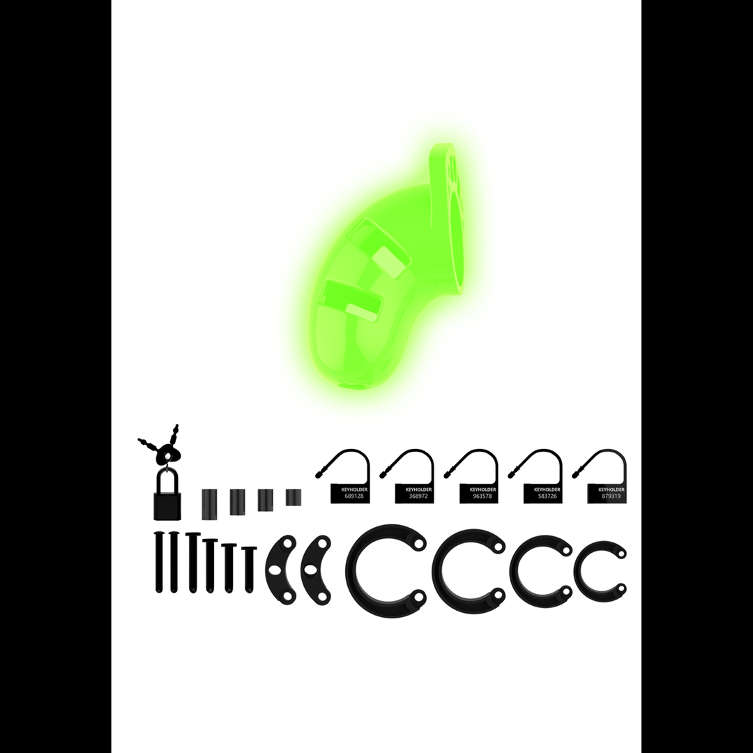 Ouch! Glow in the Dark Chastity Cage – Exciting & Fluorescent