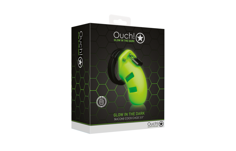 Ouch! Glow in the Dark Chastity Cage – Exciting & Fluorescent